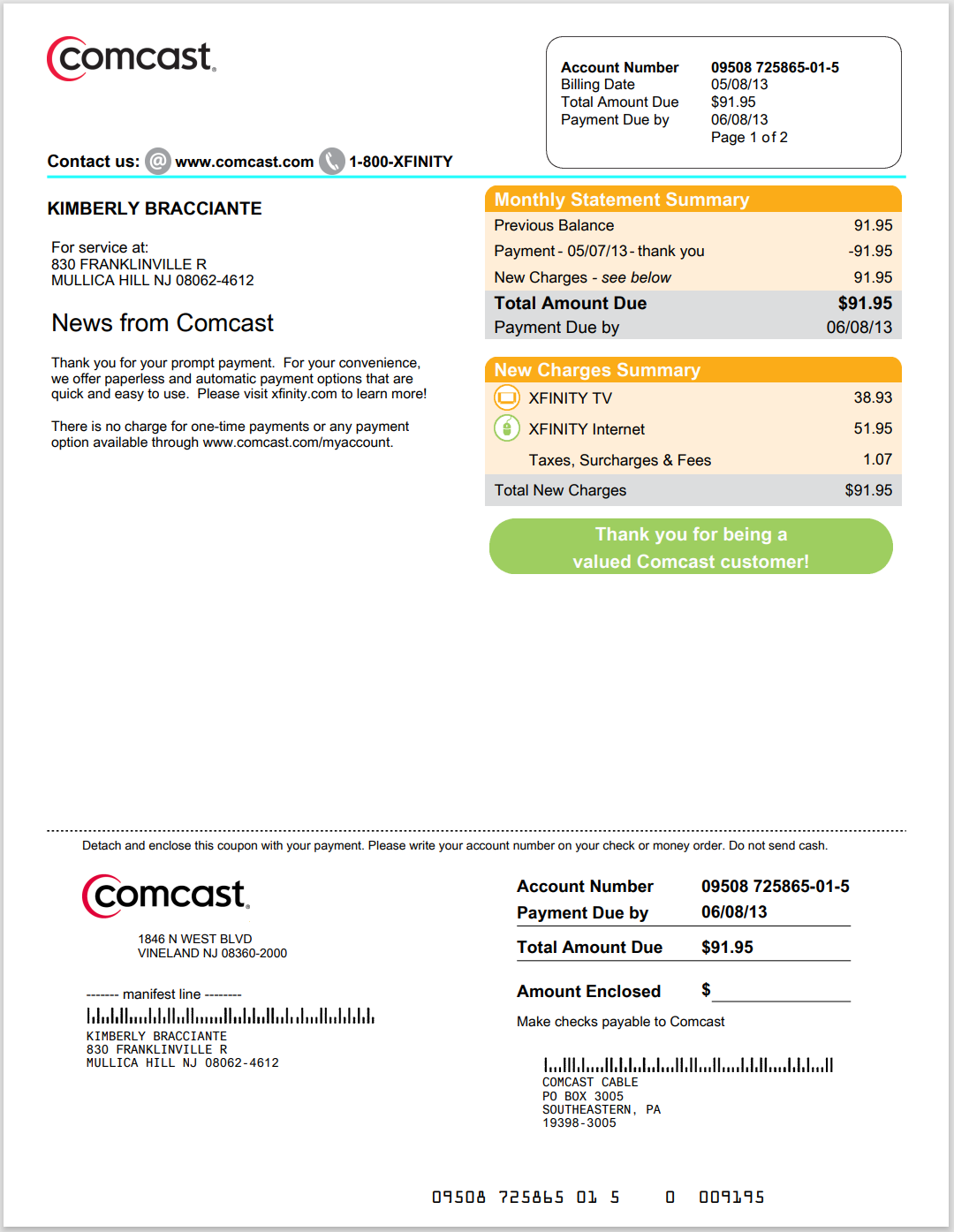 NJ-新泽西州-Comcast148000393-2013-05-15-bill