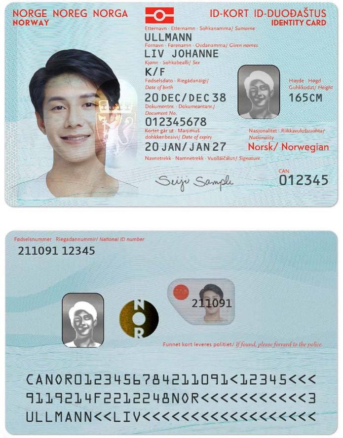 挪威ID Card-PSD