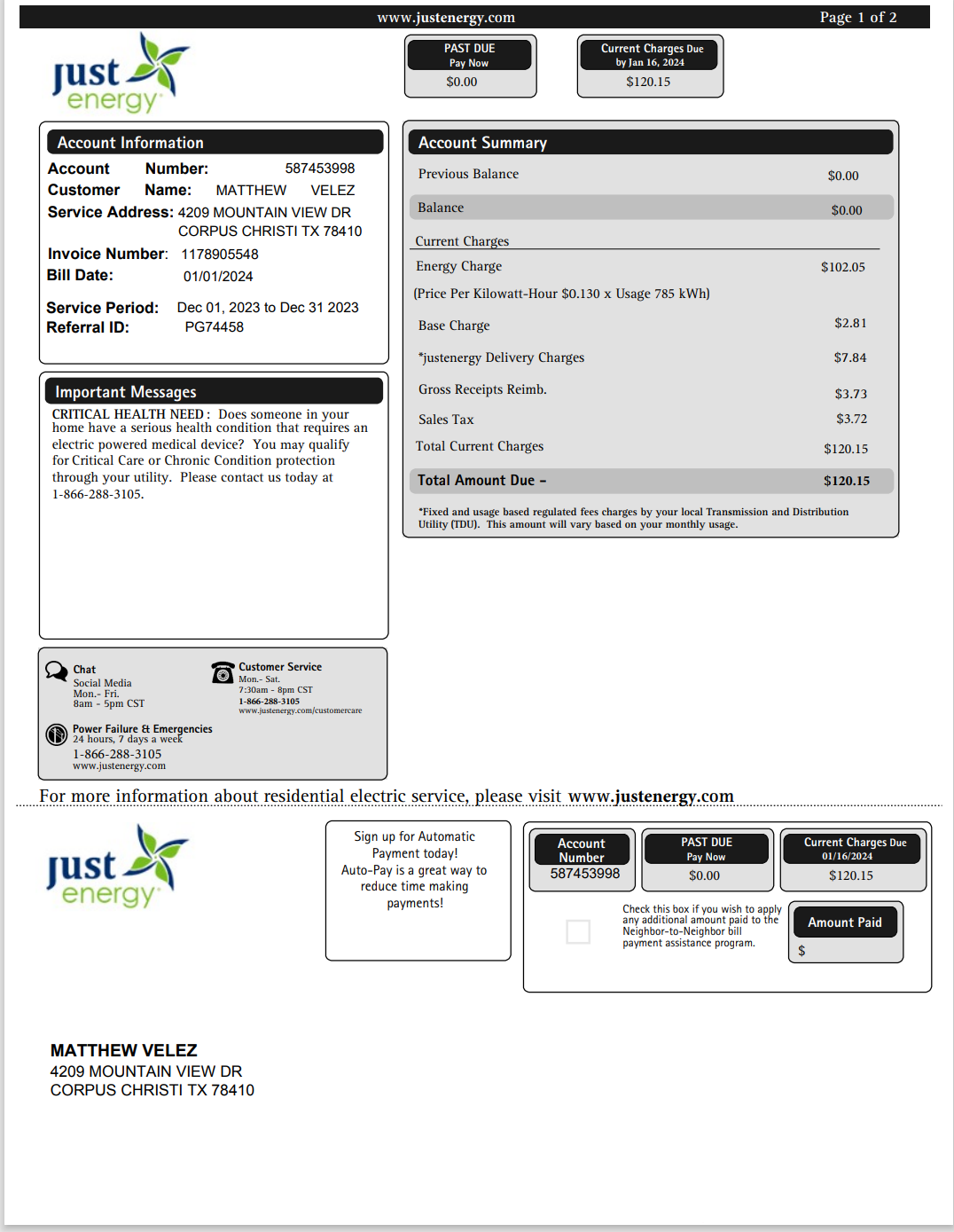 TX-德克萨斯州-Energy-Utility-Bill