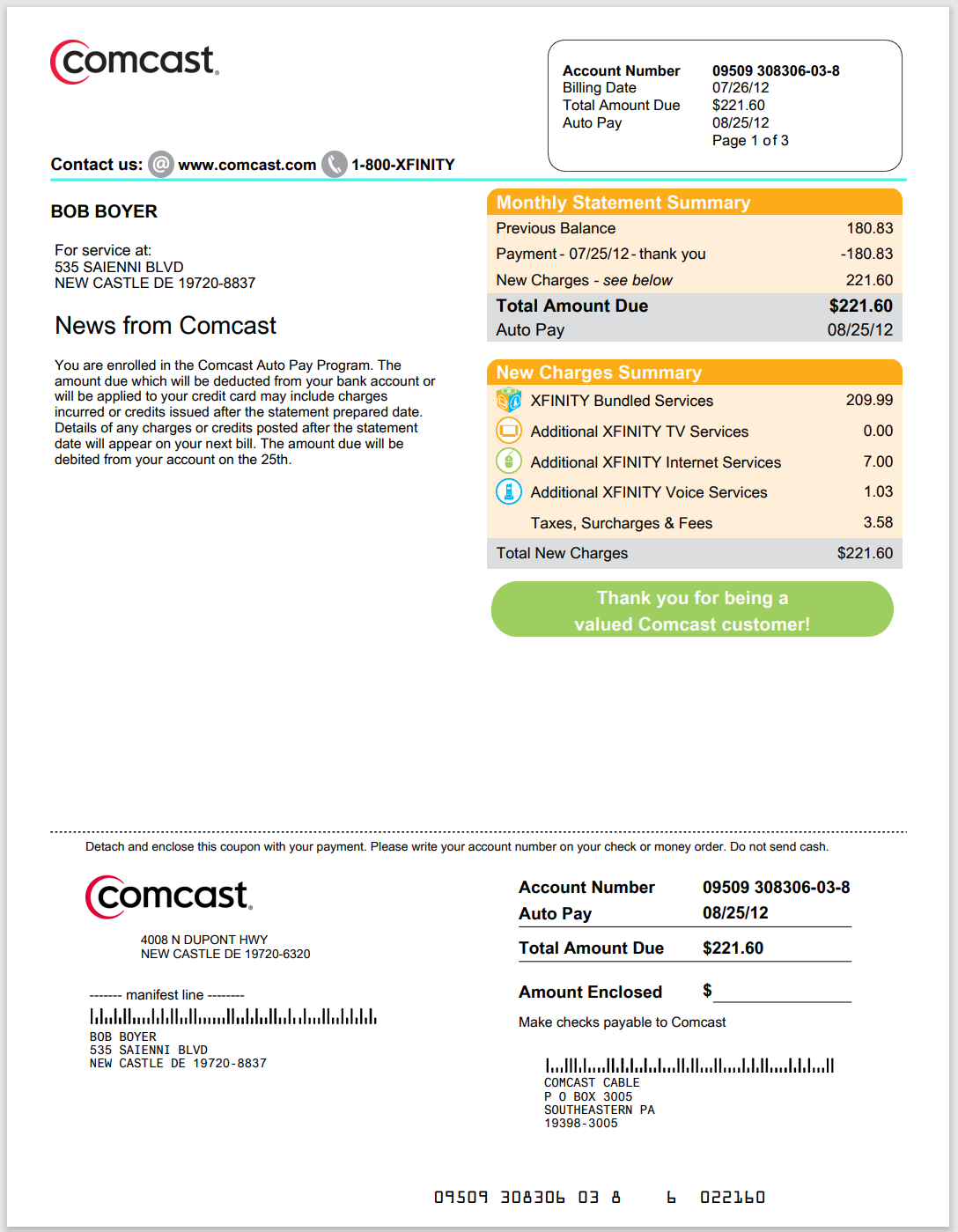 DE-特拉华州-Comcast宽带