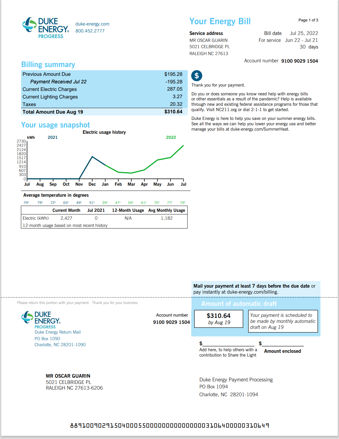 NC-北卡罗纳州州-duke-energy-bill