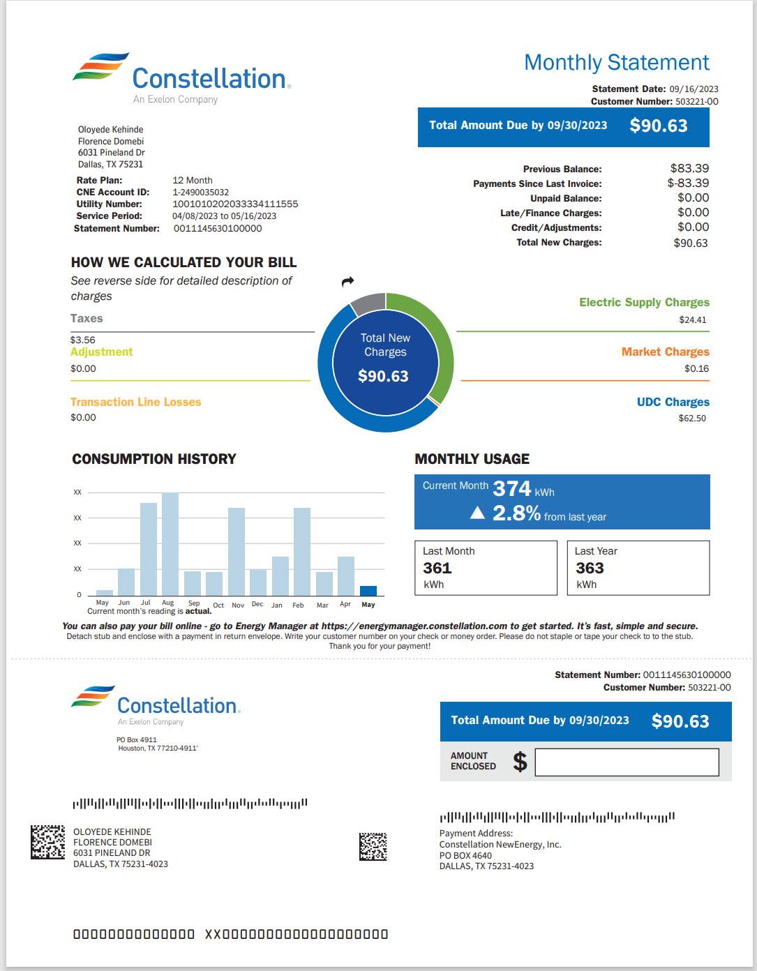 TX-德克萨斯州-Electric-Bill-2019-1