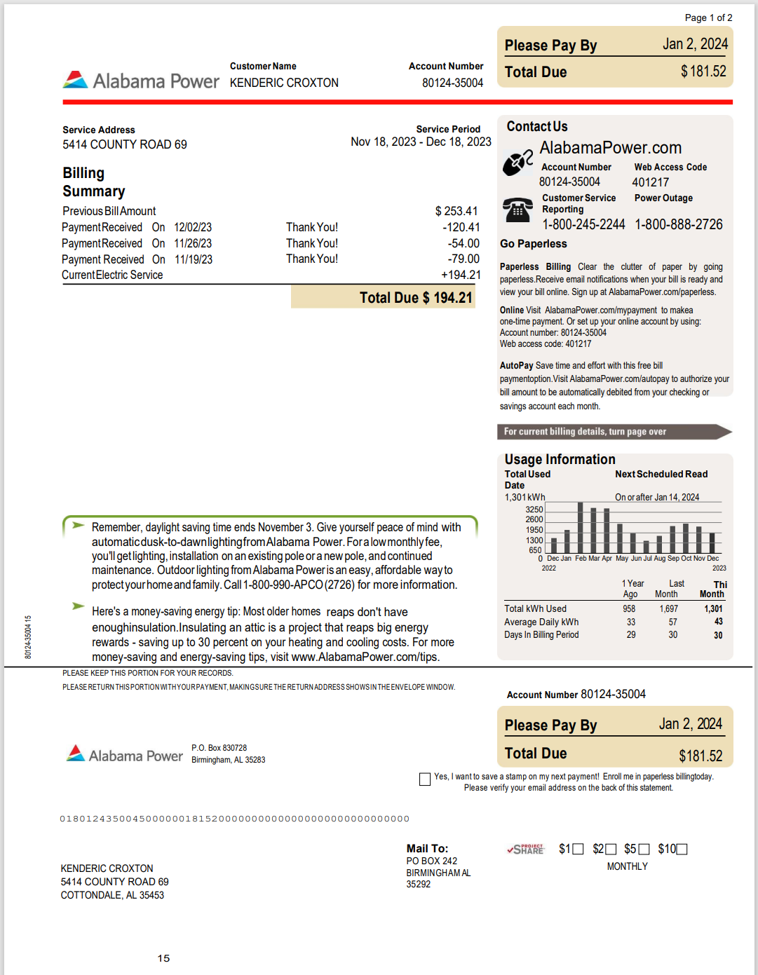 AL-阿拉巴马州-电力Alabama-Power-Bill-2-2