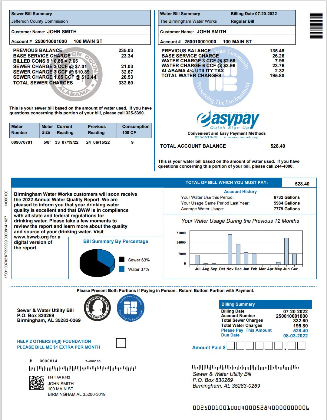 AL-阿拉巴马州-Current-water-bill-JohnSmith